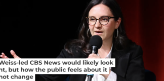 Bari Weiss speaks on stage on Nov. 19, 2024, in New York City. Photo by Noam Galai/Getty Images for The Free Press